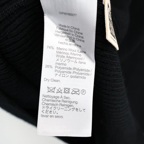 NWT Madewell Merino Wool Blend Pull-On Maxi Sweater Skirt True Black Size Small - Picture 10 of 11